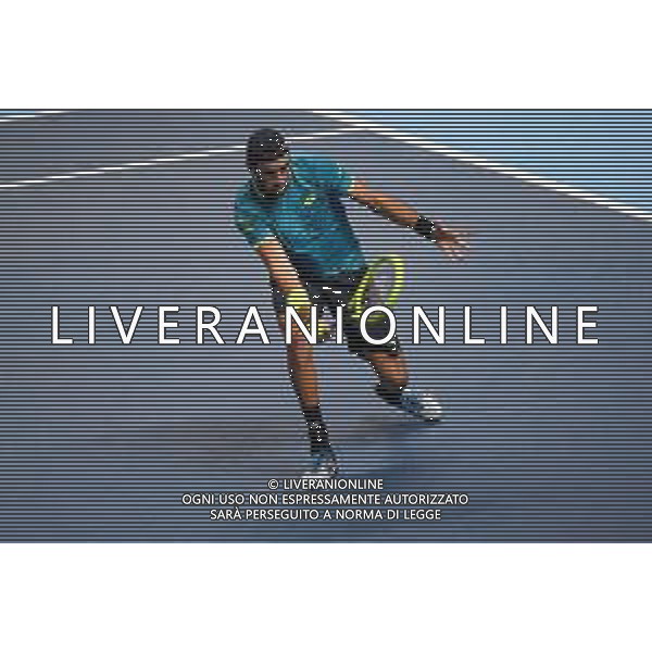 Internazionali di Tennis Londra, Italia 12/11/2019 Nitto ATP Finals - Singles - Roger Federer Vs Matteo Berrettin Nella foto: Matteo Berettini (Ita) FOTO ROBERTO ZANETTIN-ALESSIO MARINI-AG ALDO LIVERANI SAS