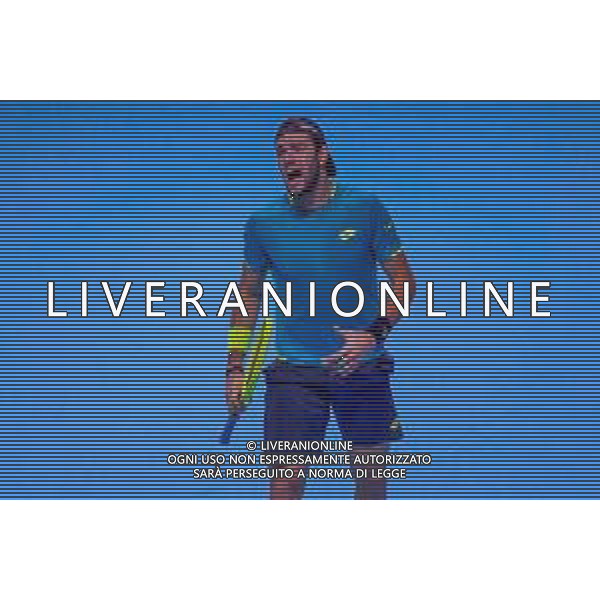 Internazionali di Tennis Londra, Italia 12/11/2019 Nitto ATP Finals - Singles - Roger Federer Vs Matteo Berrettin Nella foto: Matteo Berettini (Ita) FOTO ROBERTO ZANETTIN-ALESSIO MARINI-AG ALDO LIVERANI SAS