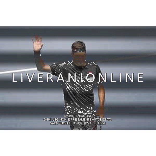 Internazionali di Tennis Londra, Italia 12/11/2019 Nitto ATP Finals - Singles - Roger Federer Vs Matteo Berrettin Nella foto: Roger Federer (SUI) FOTO ROBERTO ZANETTIN-ALESSIO MARINI-AG ALDO LIVERANI SAS