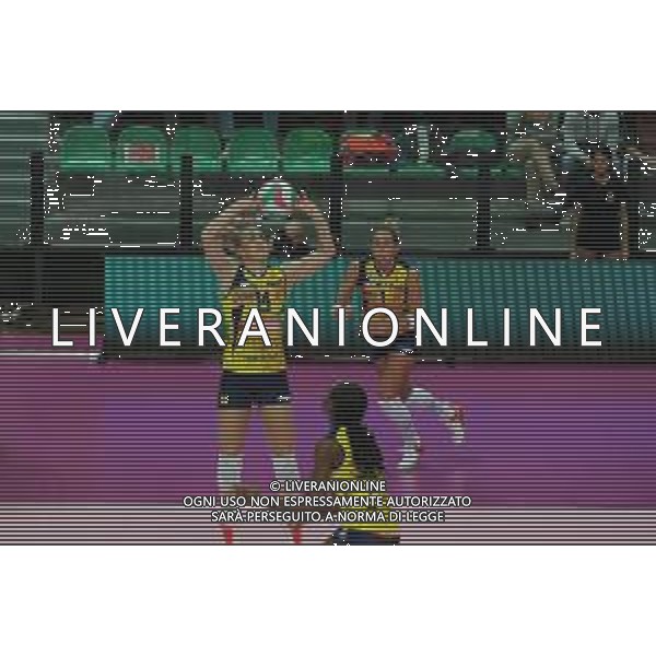 Campionato Italiano di Volley Serie A1 Femminile 2019/2020 Cuneo, Italia 12/11/2019 Bosca S.Bernardo Cuneo vs Imoco Volley Conegliano Nella foto: Joanna Wolosz (Imoco Conegliano) , Indre Sorokaite (Imoco Conegliano FOTO DANILO VIGO-ALESSIO MARINI-AG ALDO LIVERANI SAS
