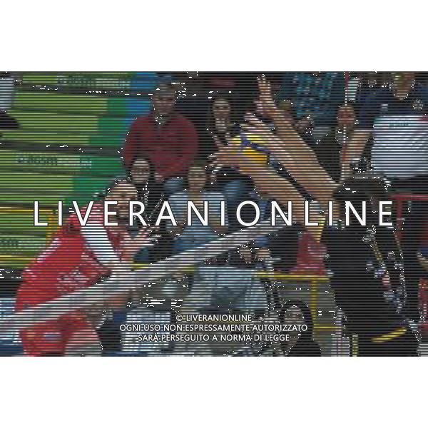 Campionato Italiano di Volley Superlega Serie A 2019/2020 Verona, Italia 13/11/2019 Calzedonia Verona - Cucine Lube Civitanova Nella foto: Attacco di Osmany Juantorena (5) Cucine Lube Civitanova FOTO ROBERTO TOMMASINI-ALESSIO MARINI-AG ALDO LIVERANI SAS