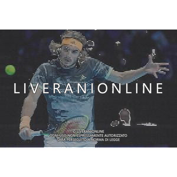 Internazionali di Tennis Londra, Italia 13/11/2019 Nitto ATP Final STEFANOS TSITSIPAS Vs ALEXANDER ZVEREV Nella foto: Stefanos Tsitsipas (GRE) FOTO ROBERTO ZANETTINI-ALESSIO MARINI-AG ALDO LIVERANI SAS