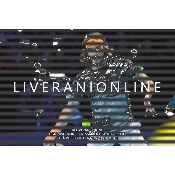 Internazionali di Tennis Londra, Italia 13/11/2019 Nitto ATP Final STEFANOS TSITSIPAS Vs ALEXANDER ZVEREV Nella foto: Stefanos Tsitsipas (GRE) FOTO ROBERTO ZANETTINI-ALESSIO MARINI-AG ALDO LIVERANI SAS