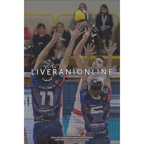 Campionato Italiano di Volley Superlega Serie A 2019/2020 Monza, Italia 13/11/2019 Vero Volley Monza vs Consar Ravenna Nella foto: schiacciata di Daniele Lavia (Consar Ravenna) FOTO ELISA CALABRESE-ALESSIO MARINI- AG ALDO LIVERANI SAS