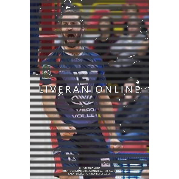 Campionato Italiano di Volley Superlega Serie A 2019/2020 Monza, Italia 13/11/2019 Vero Volley Monza vs Consar Ravenna Nella foto: Esultanza di Thomas Beretta (Vero Volley Monza) FOTO ELISA CALABRESE-ALESSIO MARINI- AG ALDO LIVERANI SAS