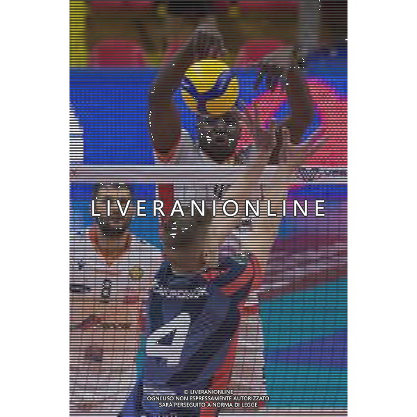 Campionato Italiano di Volley Superlega Serie A 2019/2020 Monza, Italia 13/11/2019 Vero Volley Monza vs Consar Ravenna Nella foto: muro di Sharone Vernon-Evans (Consar Ravenna) FOTO ELISA CALABRESE-ALESSIO MARINI- AG ALDO LIVERANI SAS