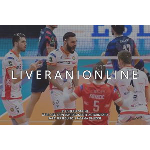 Campionato Italiano di Volley Superlega Serie A 2019/2020 Monza, Italia 13/11/2019 Vero Volley Monza vs Consar Ravenna Nella foto: esultanza di Matteo Bortolozzo e Daniele Lavia (Consar Ravenna) FOTO ELISA CALABRESE-ALESSIO MARINI- AG ALDO LIVERANI SAS