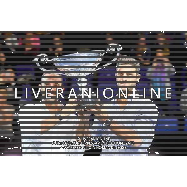 Internazionali di Tennis Londra, Italia 14/11/2019 Nitto ATP Final Premiazione Coppia di Doppio Cabal-Farah N1 ATP 2019 Nella foto: Cabal-Farah N1 coppia di doppio ATP 2019 ©Roberto Zanettin-Alessio Marini/AGENZIA ALDO LIVERANI SAS