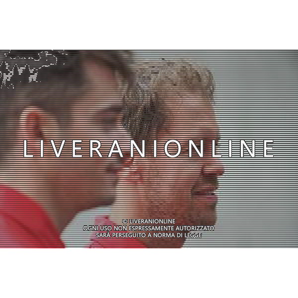 Sebastian Vettel (GER) Ferrari with Charles Leclerc (MON) Ferrari. 14.11.2019. Formula 1 World Championship, Rd 20, Brazilian Grand Prix, Sao Paulo, Brazil, Preparation Day. ©/AGENZIA ALDO LIVERANI SAS - ITALY ONLY EDITORIAL USE ONLY