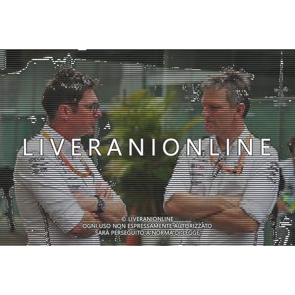 (L to R): Andrew Shovlin (GBR) Mercedes AMG F1 Engineer with James Allison (GBR) Mercedes AMG F1 Technical Director. 14.11.2019. Formula 1 World Championship, Rd 20, Brazilian Grand Prix, Sao Paulo, Brazil, Preparation Day. ©/AGENZIA ALDO LIVERANI SAS - ITALY ONLY EDITORIAL USE ONLY