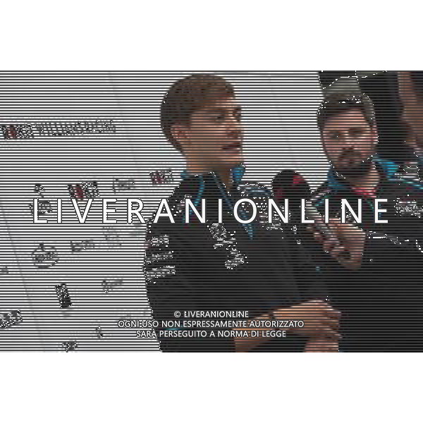 George Russell (GBR) Williams Racing with the media. 14.11.2019. Formula 1 World Championship, Rd 20, Brazilian Grand Prix, Sao Paulo, Brazil, Preparation Day. ©/AGENZIA ALDO LIVERANI SAS - ITALY ONLY EDITORIAL USE ONLY