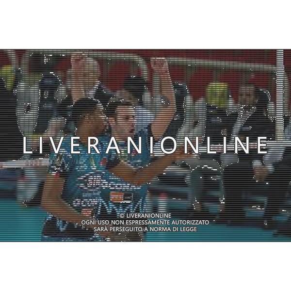 Campionato Italiano di Volley Superlega Serie A 2019/2020 Padova, Italia 14/11/2019 Kioene Padova vs Sir Safety Conad Perugia Nella foto: Esultanza Luciano De Cecco (Perugia) FOTO ETTORE GRIFFONI-ALESSIO MARINI-AG ALDO LIVERANI SAS