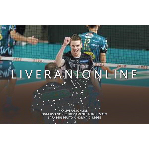Campionato Italiano di Volley Superlega Serie A 2019/2020 Padova, Italia 14/11/2019 Kioene Padova vs Sir Safety Conad Perugia Nella foto: Esultanza di Marco Volpato (Padova) FOTO ETTORE GRIFFONI-ALESSIO MARINI-AG ALDO LIVERANI SAS