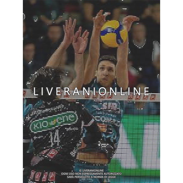 Campionato Italiano di Volley Superlega Serie A 2019/2020 Padova, Italia 14/11/2019 Kioene Padova vs Sir Safety Conad Perugia Nella foto: Muro di FOTO ETTORE GRIFFONI-ALESSIO MARINI-AG ALDO LIVERANI SAS