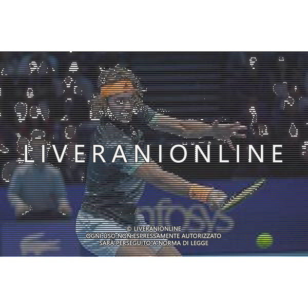 Internazionali di Tennis Londra, Italia 16/11/2019 Nitto ATP Final ROGER FEDERER Vs STEFANOS TSITSIPAS Semifinal 1 Nella foto: Stefanos Tsitsipas GRE ©Roberto Zanettin-Alessio Marini/AGENZIA ALDO LIVERANI SAS