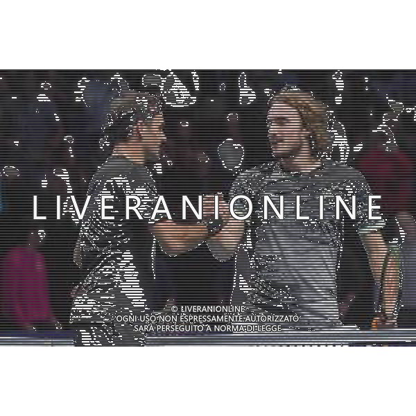 Internazionali di Tennis Londra, Italia 16/11/2019 Nitto ATP Final ROGER FEDERER Vs STEFANOS TSITSIPAS Semifinal 1 Nella foto: Stefanos Tsitsipas GRE ©Roberto Zanettin-Alessio Marini/AGENZIA ALDO LIVERANI SAS