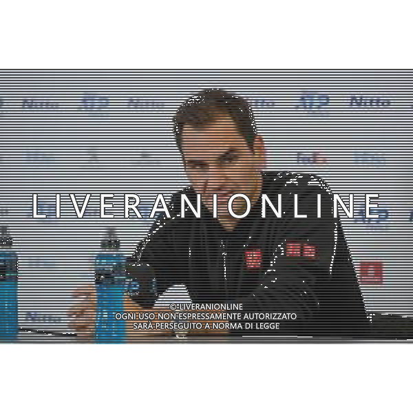 Internazionali di Tennis Londra, Italia 16/11/2019 Nitto ATP Final ROGER FEDERER Vs STEFANOS TSITSIPAS Semifinal 1 Nella foto: Roger Federer SUI ©Roberto Zanettin-Alessio Marini/AGENZIA ALDO LIVERANI SAS