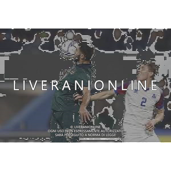 UEFA U21 Qualificazioni Europee 2021 del gruppo A - ITALIA U21 vs ISLANDA U21 16/11/2019 - nella foto: Cutrone Patrik(Italia) Sampsted Alfons(iceland) © CLAUDIO ZAMAGNI-AGENZIA ALDO LIVERANI Cutrone Patrik(Italia) Sampsted Alfons(iceland) during the UEFA U21 Euro 2021 Qualifier match between ITALY U21 and ICELAND U21 at Paolo Mazza Stadium on November 16, 2019 in Ferrara photo credit by: CLAUDIO ZAMAGNI/ALDO LIVERANI PHOTO AGENCY