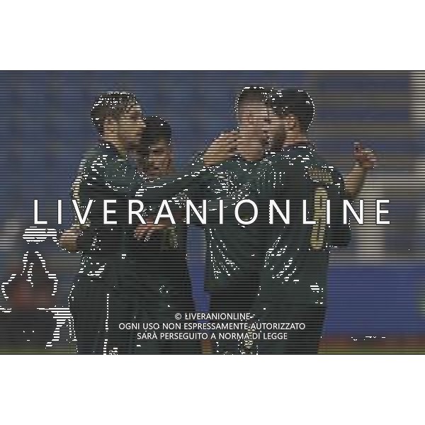 UEFA U21 Qualificazioni Europee 2021 del gruppo A - ITALIA U21 vs ISLANDA U21 16/11/2019 - nella foto: Esultanza italia © CLAUDIO ZAMAGNI-AGENZIA ALDO LIVERANI italy celebrates after scoring a goal during the UEFA U21 Euro 2021 Qualifier match between ITALY U21 and ICELAND U21 at Paolo Mazza Stadium on November 16, 2019 in Ferrara photo credit by: CLAUDIO ZAMAGNI/ALDO LIVERANI PHOTO AGENCY