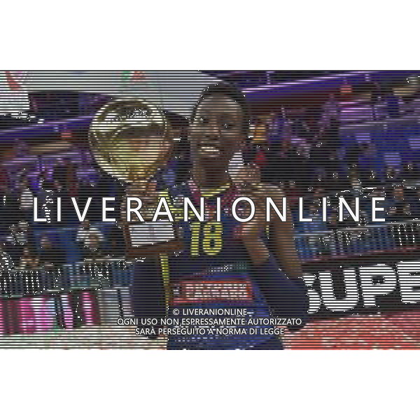 Paola Egonu (Conegliano) MVP della finale Imoco Volley Conegliano vs Igor Gorgonzola Novara Supercoppa Italiana 2019 pallavolo femminile Allianz Cluod PalaLido - Milano 16-11-2019 foto Roberto Garavaglia - ag. Aldo Liverani sas