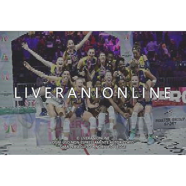 Conegliano festeggia la vittoria della Supercoppa 2019 Imoco Volley Conegliano vs Igor Gorgonzola Novara Supercoppa Italiana 2019 pallavolo femminile Allianz Cluod PalaLido - Milano 16-11-2019 foto Roberto Garavaglia - ag. Aldo Liverani sas