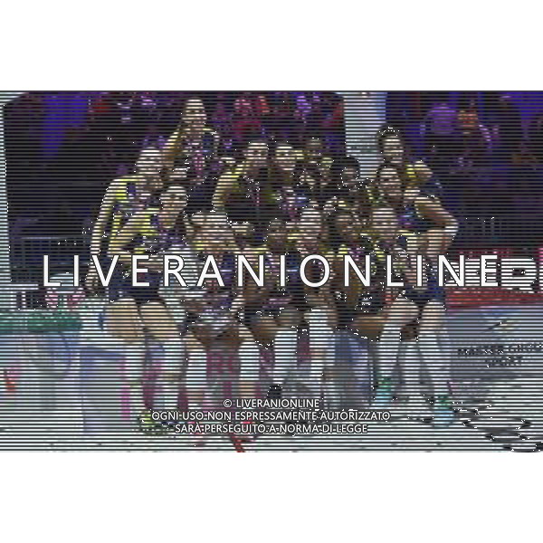 Conegliano festeggia la vittoria della Supercoppa 2019 Imoco Volley Conegliano vs Igor Gorgonzola Novara Supercoppa Italiana 2019 pallavolo femminile Allianz Cluod PalaLido - Milano 16-11-2019 foto Roberto Garavaglia - ag. Aldo Liverani sas