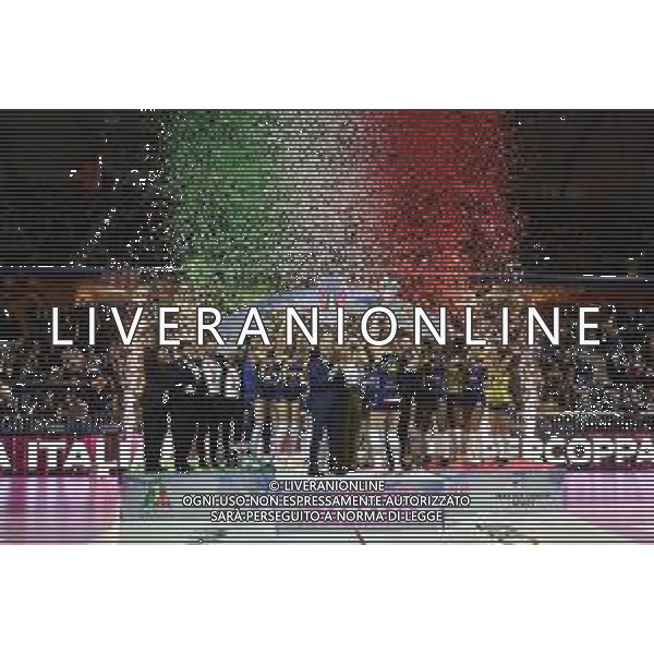 Conegliano festeggia la vittoria della Supercoppa 2019 Imoco Volley Conegliano vs Igor Gorgonzola Novara Supercoppa Italiana 2019 pallavolo femminile Allianz Cluod PalaLido - Milano 16-11-2019 foto Roberto Garavaglia - ag. Aldo Liverani sas