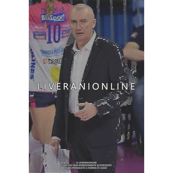 Massimo Barbolini allenatore Novara Imoco Volley Conegliano vs Igor Gorgonzola Novara Supercoppa Italiana 2019 pallavolo femminile Allianz Cluod PalaLido - Milano 16-11-2019 foto Roberto Garavaglia - ag. Aldo Liverani sas