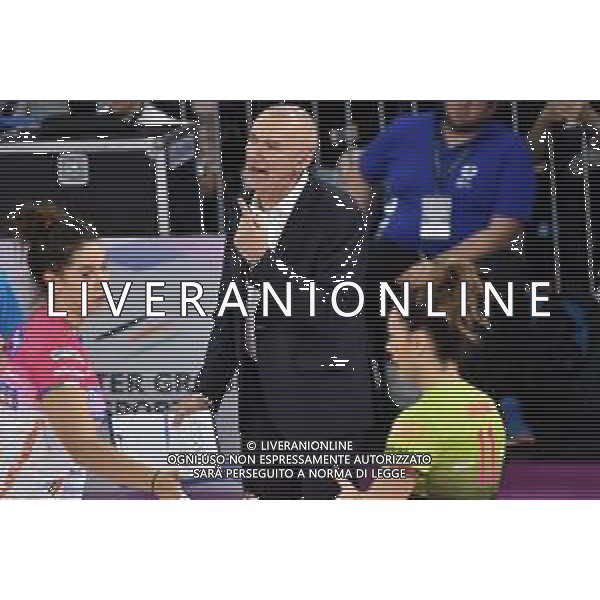Massimo Barbolini allenatore Novara Imoco Volley Conegliano vs Igor Gorgonzola Novara Supercoppa Italiana 2019 pallavolo femminile Allianz Cluod PalaLido - Milano 16-11-2019 foto Roberto Garavaglia - ag. Aldo Liverani sas