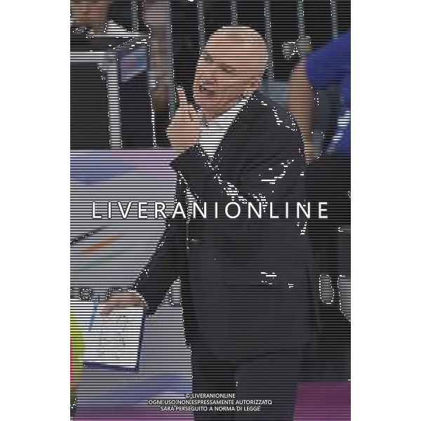 Massimo Barbolini allenatore Novara Imoco Volley Conegliano vs Igor Gorgonzola Novara Supercoppa Italiana 2019 pallavolo femminile Allianz Cluod PalaLido - Milano 16-11-2019 foto Roberto Garavaglia - ag. Aldo Liverani sas