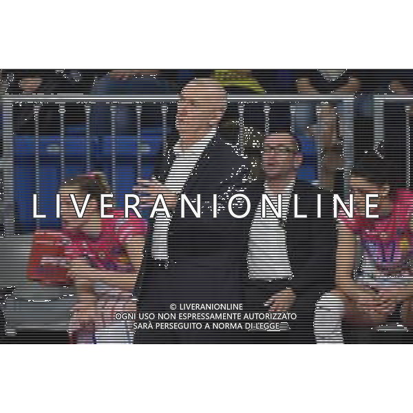 Massimo Barbolini allenatore Novara Imoco Volley Conegliano vs Igor Gorgonzola Novara Supercoppa Italiana 2019 pallavolo femminile Allianz Cluod PalaLido - Milano 16-11-2019 foto Roberto Garavaglia - ag. Aldo Liverani sas