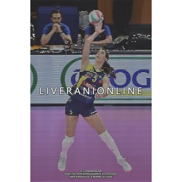 Robin De Kruijf (Conegliano) a muro Imoco Volley Conegliano vs Igor Gorgonzola Novara Supercoppa Italiana 2019 pallavolo femminile Allianz Cluod PalaLido - Milano 16-11-2019 foto Roberto Garavaglia - ag. Aldo Liverani sas