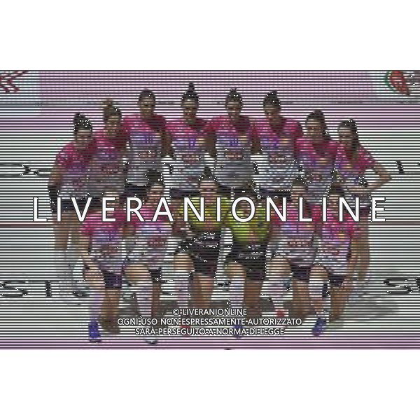 Squadra del Novara Imoco Volley Conegliano vs Igor Gorgonzola Novara Supercoppa Italiana 2019 pallavolo femminile Allianz Cluod PalaLido - Milano 16-11-2019 foto Roberto Garavaglia - ag. Aldo Liverani sas