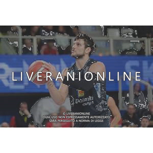 Campionato di Basket Serie A Trento, Italia 17/11/2019 Dolomiti Energia Basket Trentino-Vanoli Basket Cremona Nella foto: Alessandro Gentile (5) Dolomiti Energia Trentino dalla lunetta. FOTO ROBERTO TOMMASINI-ALESSIO MARINI-AG ALDO LIVERANI SAS