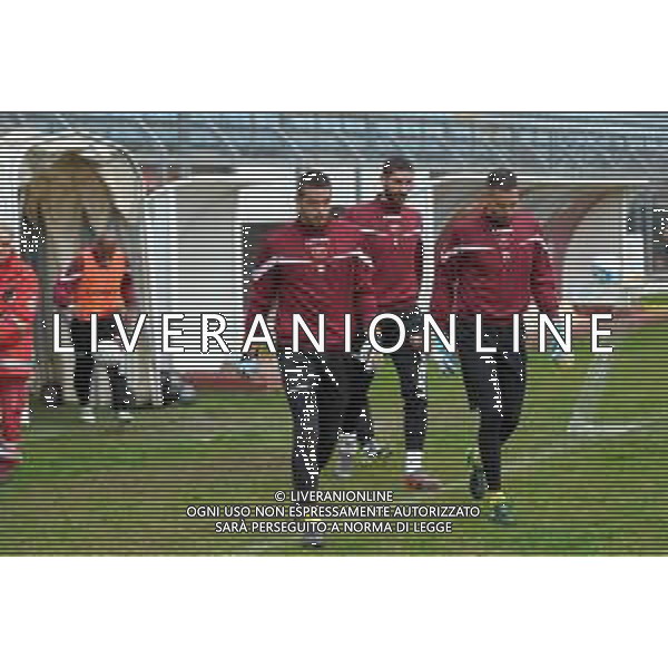 Rieti vs Reggina Campionato Serie C - 15 giornata Stadio Manlio Scopigno - Rieti 17-11-2019 nella foto La Reggina entra in campo per l\'allenamento FOTO FEDERICO GAETANO-AG ALDO LIVERANI SAS
