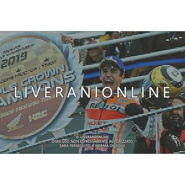 MOTOMONDIALE, MOTOGP, GP DE LA COMUNITAT VALENCIANA 17-11-2019, PODIO NELLA FOTO: MARC MARQUEZ SUL PODIO ©IEMMI/AGENZIA ALDO LIVERANI SAS