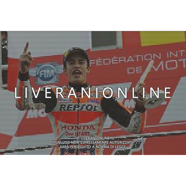 MOTOMONDIALE, MOTOGP, GP DE LA COMUNITAT VALENCIANA 17-11-2019, PODIO NELLA FOTO: MARC MARQUEZ SUL PODIO ©IEMMI/AGENZIA ALDO LIVERANI SAS