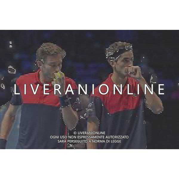 Internazionali di Tennis Londra, Italia 17/11/2019 Nitto ATP Final doppio maschile P HERBERT / N MAHUT vs R KLAASEN / M VENUS Nella foto: Nicola Mahut fra Pierre Hugues Herbert fra ©Roberto Zanettin-Alessio Marini/AGENZIA ALDO LIVERANI SAS