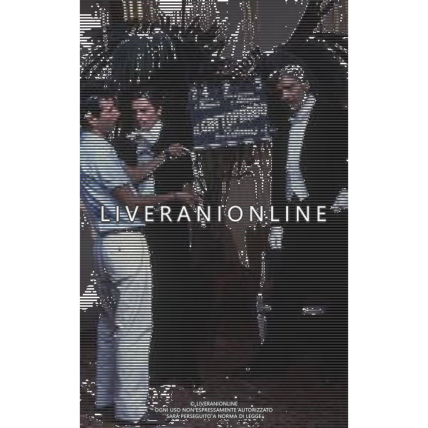 RETROSPETTIVA BURT LANCASTER ATTORE NELLA FOTO BURT LANCASTER CON ALAIN DELON NEL FILM IL GATTOPARDO AG ALDO LIVERANI SAS