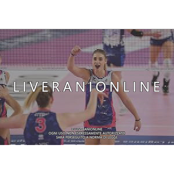 Campionato Italiano di Volley Serie A1 Femminile 2019/2020 Scandicci (FI), Italia 17/11/2019 Savino Del Bene Scandicci vs Il Bisonte Firenze Nella foto: Jovana Stevanovic (Savino Del Bene Scandicci) esulta FOTO LISA GUGLIELMI-ALESSIO MARINI-AG ALDO LIVERANI SAS