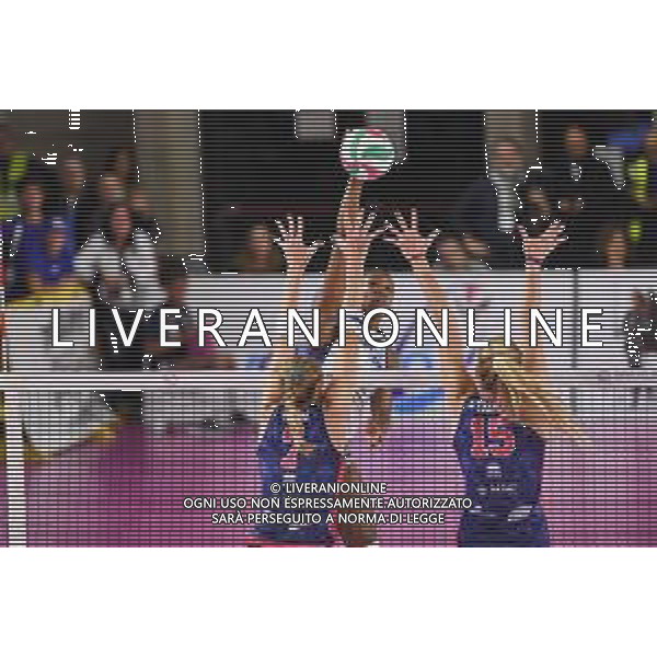 Campionato Italiano di Volley Serie A1 Femminile 2019/2020 Scandicci (FI), Italia 17/11/2019 Savino Del Bene Scandicci vs Il Bisonte Firenze Nella foto: Sylvia Nwakalor (Il Bisonte Firenze) FOTO LISA GUGLIELMI-ALESSIO MARINI-AG ALDO LIVERANI SAS