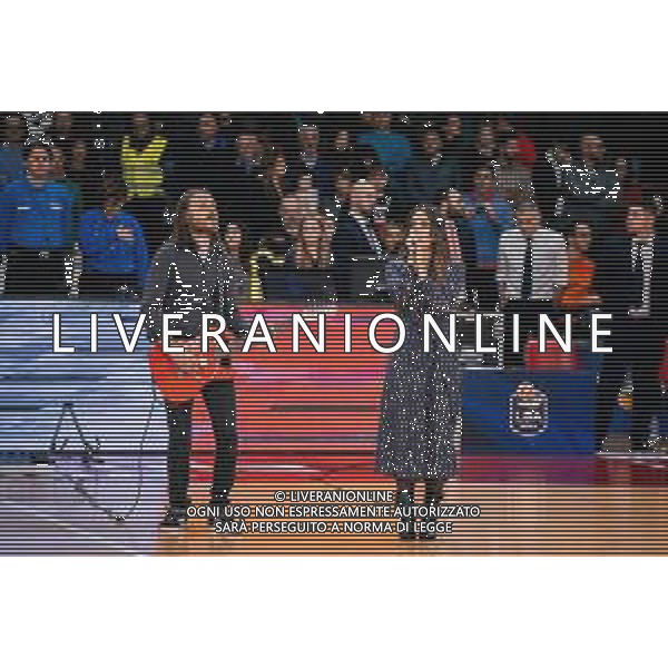 Campionato di Basket Serie A Varese, Italia 17/11/2019 Openjobmetis Varese vs Umana Reyer Venezia Nella foto: inno nazionale FOTO ALESSANDRO NEGRINI-ALESSIO MARINI-AG ALDO LIVERANI SAS