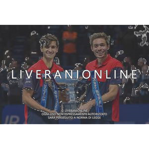 Internazionali di Tennis Londra, Italia 17/11/2019 Nitto ATP Final doppio maschile P HERBERT / N MAHUT vs R KLAASEN / M VENUS Nella foto: Nicola Mahut fra Pierre Hugues Herbert fra ©Roberto Zanettin-Alessio Marini/AGENZIA ALDO LIVERANI SAS