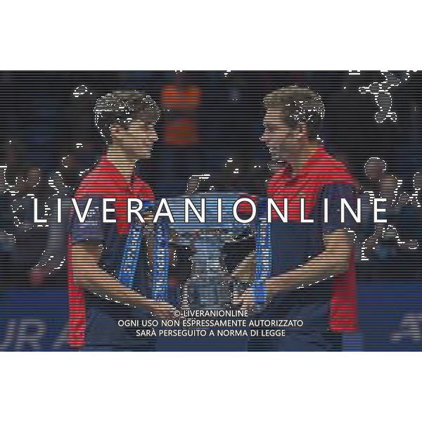 Internazionali di Tennis Londra, Italia 17/11/2019 Nitto ATP Final doppio maschile P HERBERT / N MAHUT vs R KLAASEN / M VENUS Nella foto: Nicola Mahut fra Pierre Hugues Herbert fra ©Roberto Zanettin-Alessio Marini/AGENZIA ALDO LIVERANI SAS