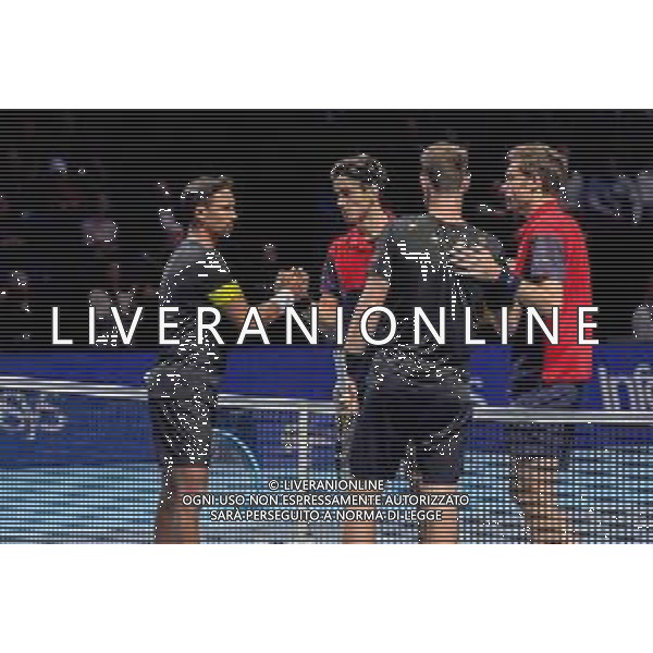 Internazionali di Tennis Londra, Italia 17/11/2019 Nitto ATP Final doppio maschile P HERBERT / N MAHUT vs R KLAASEN / M VENUS Nella foto: Nicola Mahut fra Pierre Hugues Herbert fra ©Roberto Zanettin-Alessio Marini/AGENZIA ALDO LIVERANI SAS