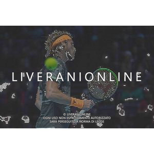 Internazionali di Tennis Londra, Italia 17/11/2019 Nitto ATP Final Dominic Thiem and Stefanos Tsitsipas the final Nella foto: Stefanos Tsitsipas GRE ©Roberto Zanettin - Alessio Marini/AGENZIA ALDO LIVERANI SAS