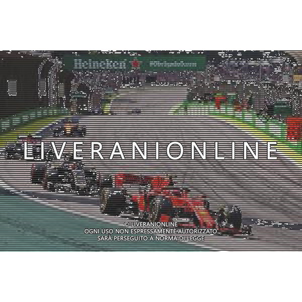 Charles Leclerc (MON) Ferrari SF90. 17.11.2019. Formula 1 World Championship, Rd 20, Brazilian Grand Prix, Sao Paulo, Brazil, Race Day. ©/AGENZIA ALDO LIVERANI SAS - ITALY ONLY EDITORIAL USE ONLY - - GP F1 BRASILE GARA 17.11.2019