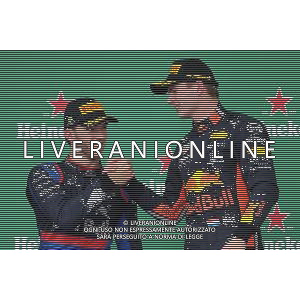 Pierre Gasly (FRA), Scuderia Toro Rosso and Max Verstappen (NLD), Red Bull Racing 17.11.2019. Formula 1 World Championship, Rd 20, Brazilian Grand Prix, Sao Paulo, Brazil, Race Day. ©/AGENZIA ALDO LIVERANI SAS - ITALY ONLY EDITORIAL USE ONLY - - GP F1 BRASILE GARA 17.11.2019
