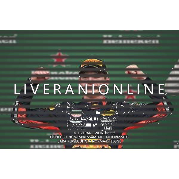 1st place Max Verstappen (NLD) Red Bull Racing RB15. 17.11.2019. Formula 1 World Championship, Rd 20, Brazilian Grand Prix, Sao Paulo, Brazil, Race Day. ©/AGENZIA ALDO LIVERANI SAS - ITALY ONLY EDITORIAL USE ONLY - - GP F1 BRASILE GARA 17.11.2019