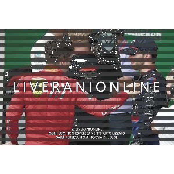 Charles Leclerc (MON) Ferrari SF90 and Pierre Gasly (FRA) Scuderia Toro Rosso STR14. 17.11.2019. Formula 1 World Championship, Rd 20, Brazilian Grand Prix, Sao Paulo, Brazil, Race Day. ©/AGENZIA ALDO LIVERANI SAS - ITALY ONLY EDITORIAL USE ONLY - - GP F1 BRASILE GARA 17.11.2019